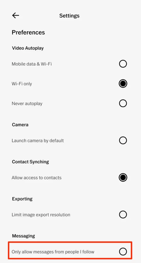 Android Message Control 